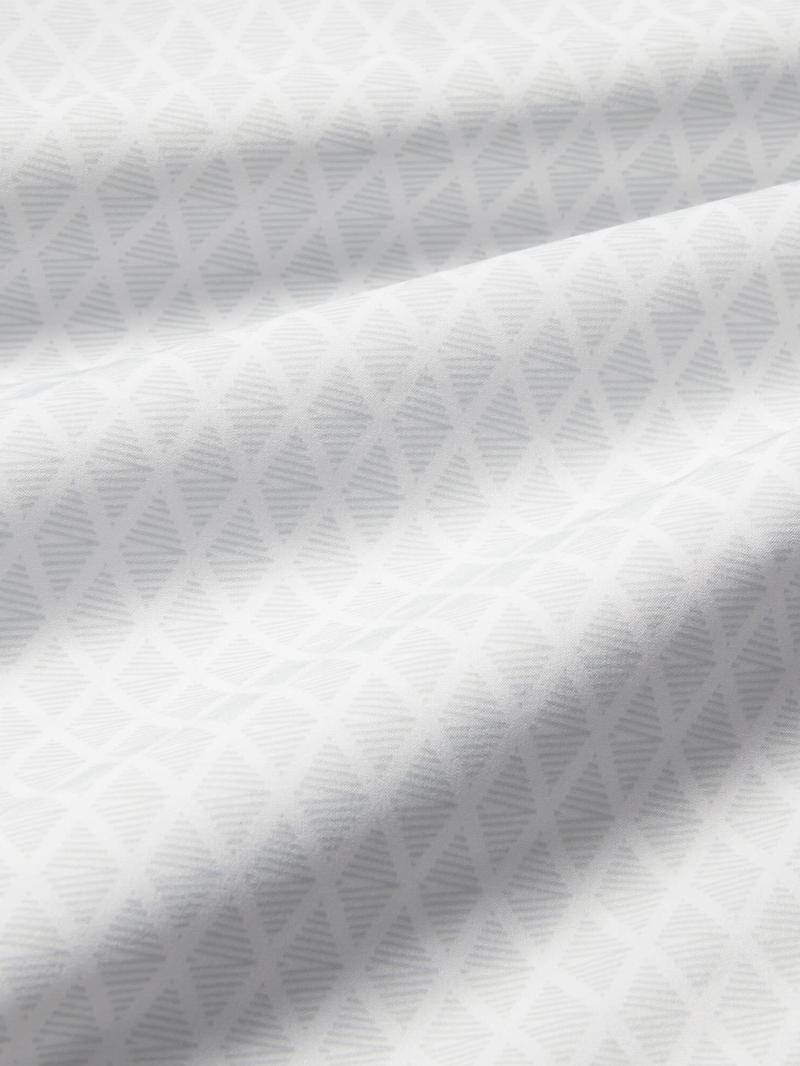 Leeward Short Sleeve Shirt in Aluminum Argyle Stripe