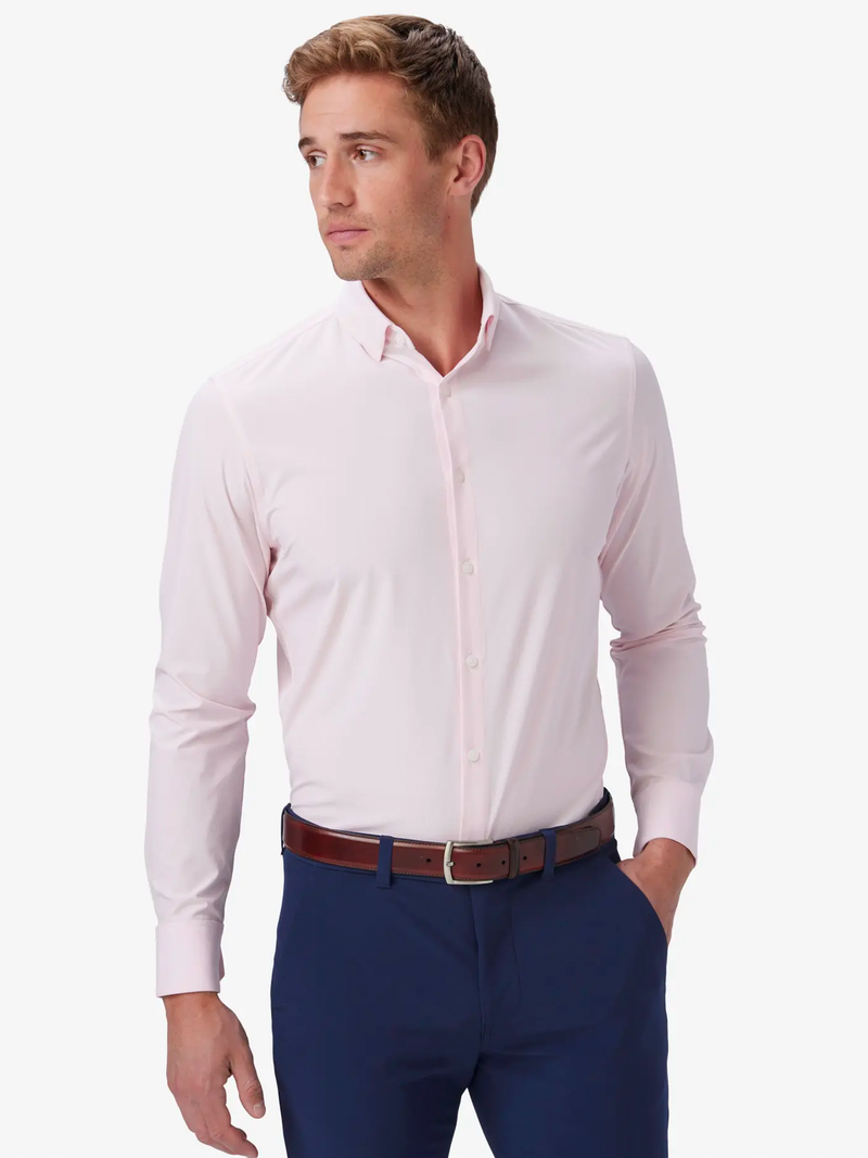 Leeward Long Sleeve Shirt in True Pink