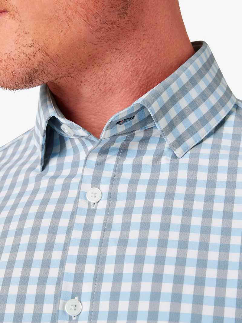 Leeward Long Sleeve Shirt in Nickel Check