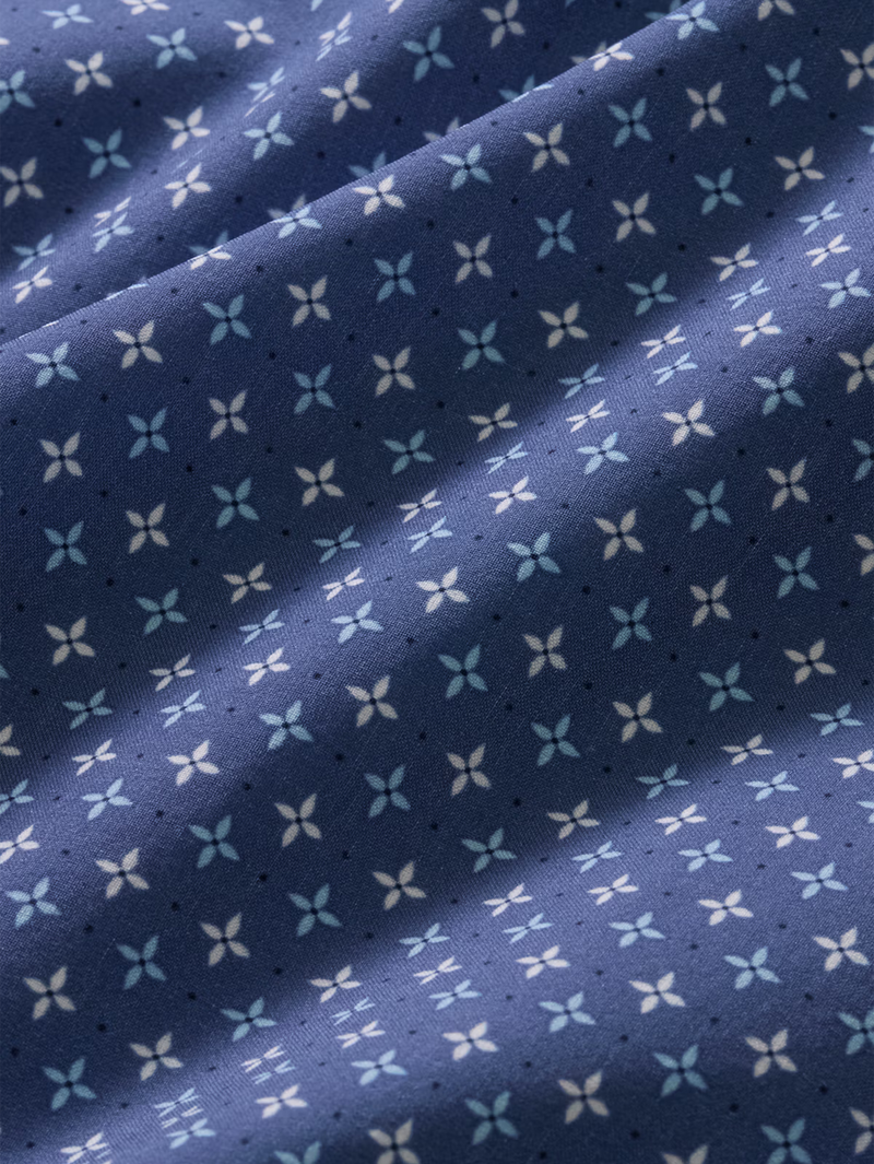 Leeward Short Sleeve in Coastal Fjord Hatch Mark
