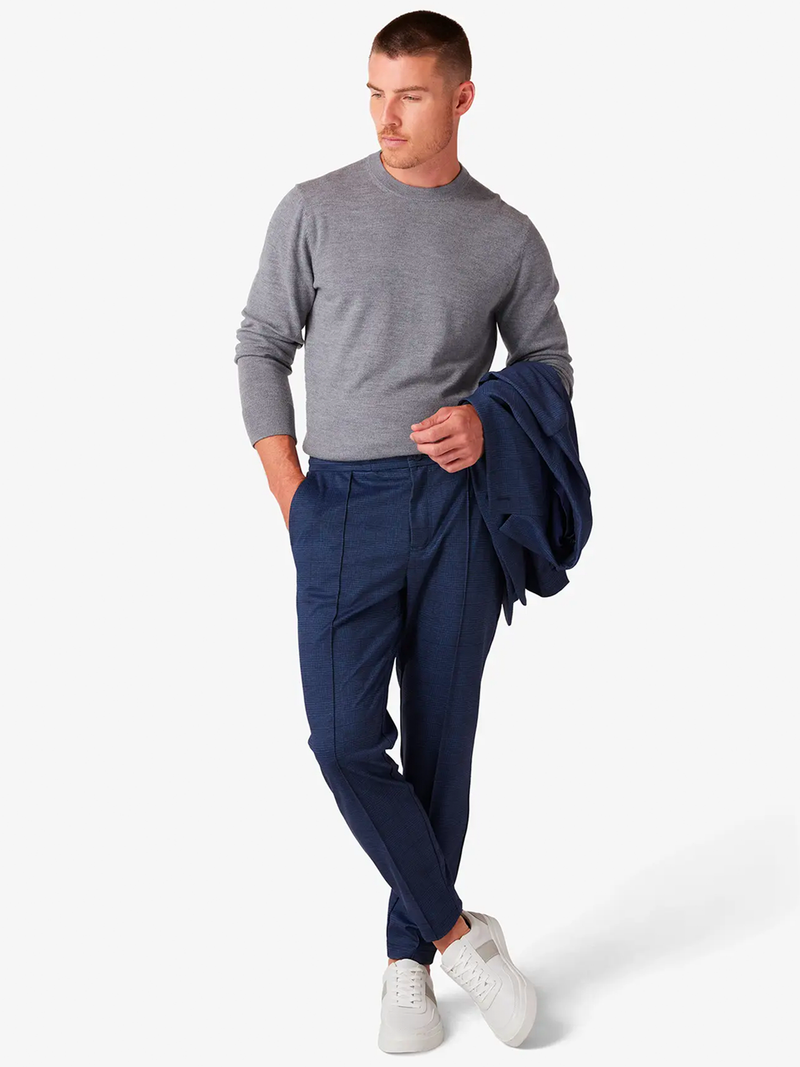 Parker Jogger in Navy Prince of Wales