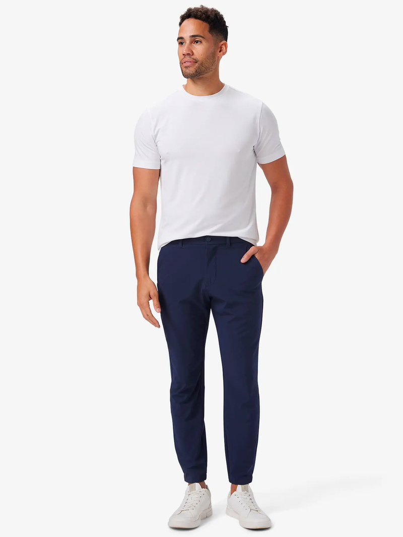 Helmsman Jogger Pant in Navy Solid