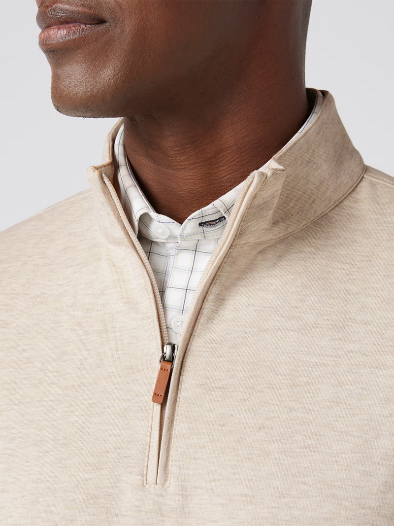 KPI Quarter Zip in Oyster Heather