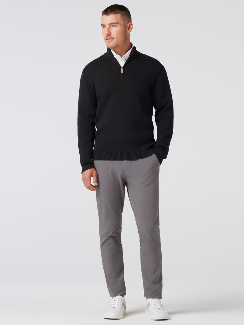 Hillcrest Quarter Zip in Black