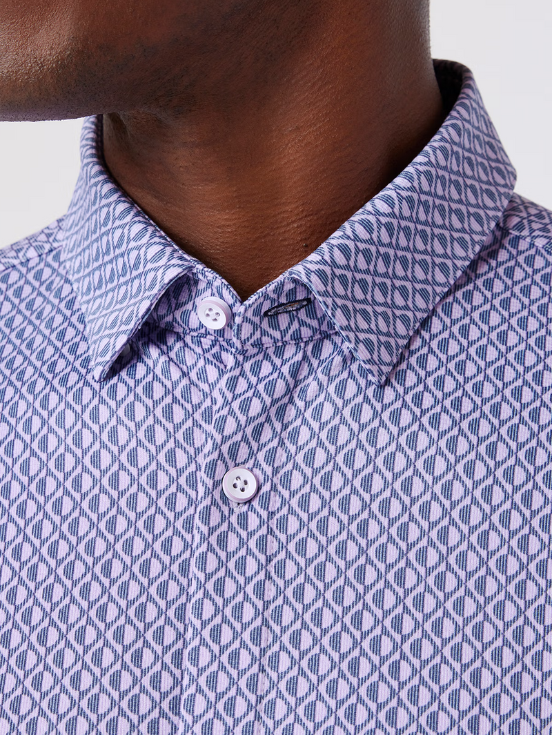 Halyard Short Sleeve in Lilac Circle Shadow