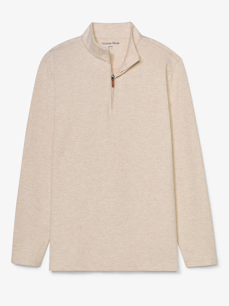 KPI Quarter Zip in Oyster Heather
