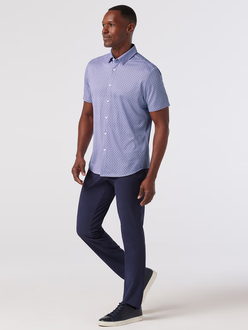 Halyard Short Sleeve in Lilac Circle Shadow