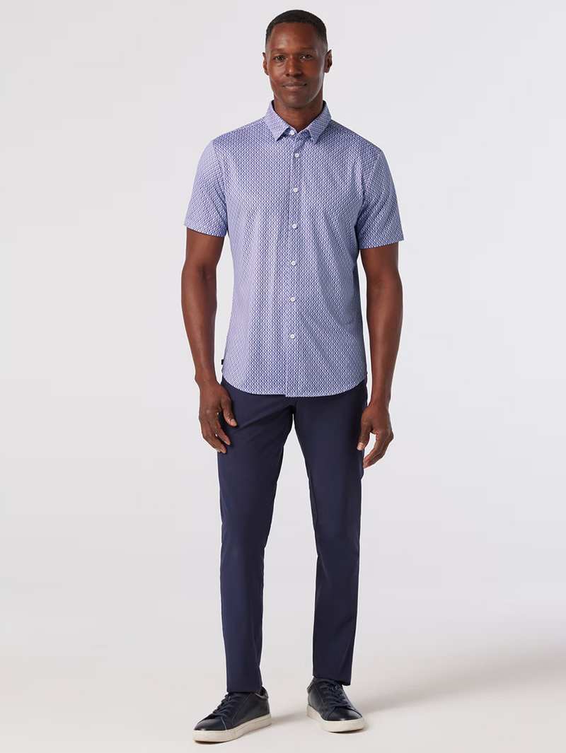 Halyard Short Sleeve in Lilac Circle Shadow