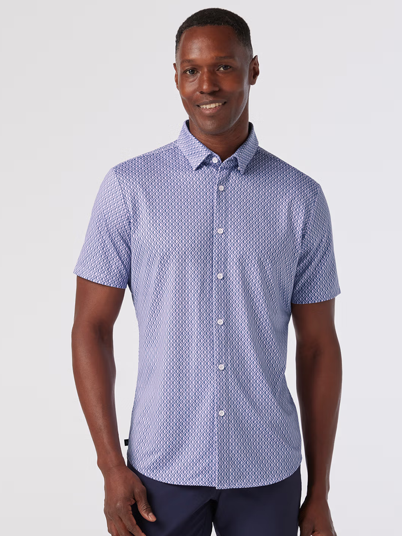 Halyard Short Sleeve in Lilac Circle Shadow