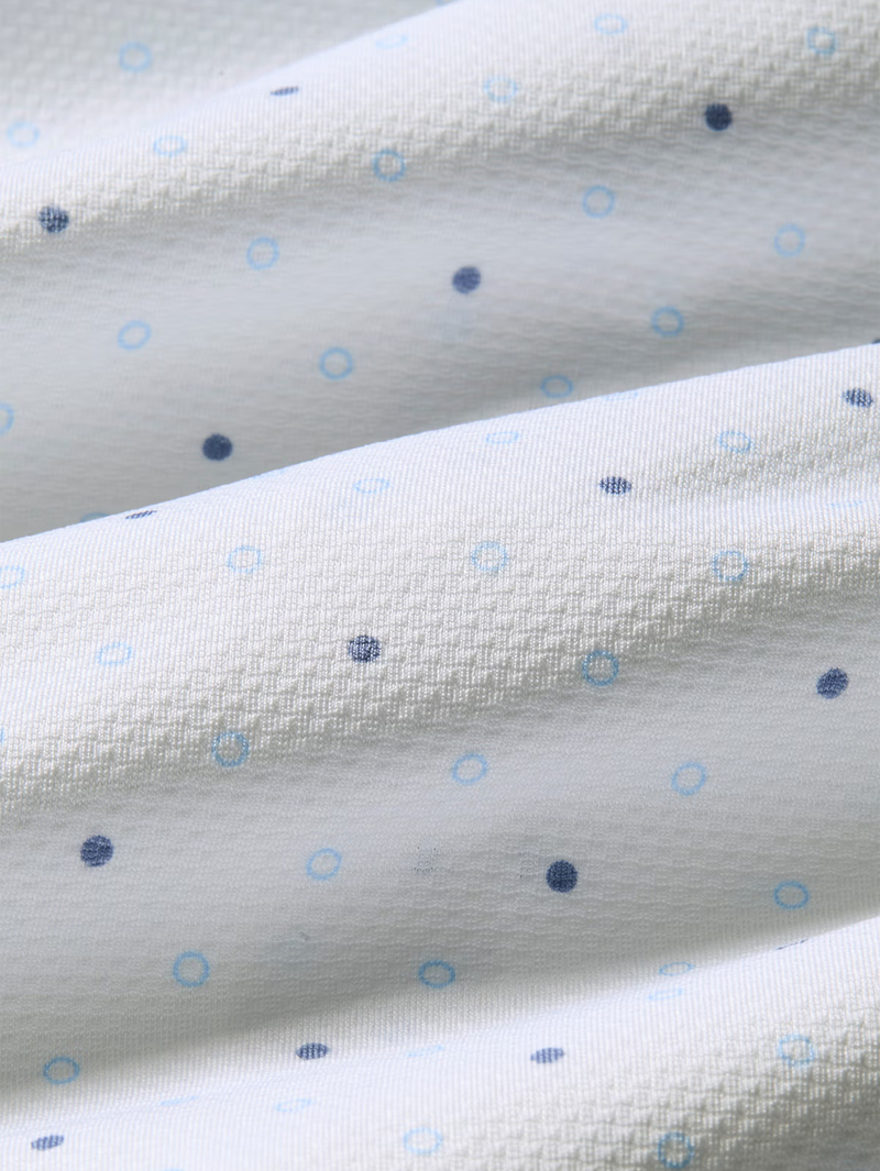 Halyard Short Sleeve in White Dot