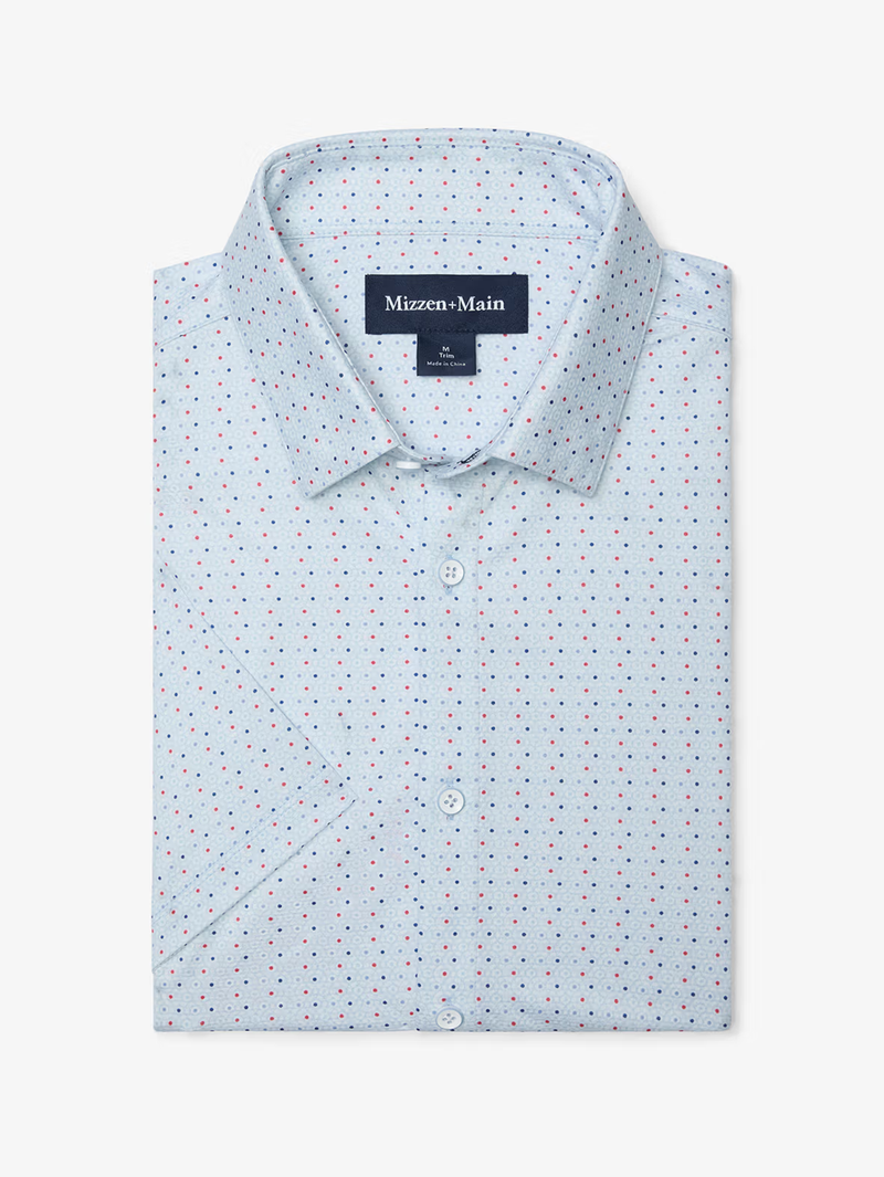 Halyard Short Sleeve in Light Blue Trellus