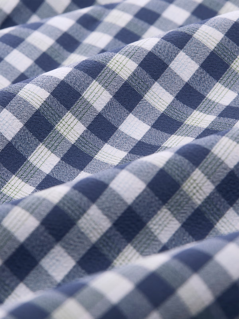 Leeward No Tuck Dress Shirt in Coastal Fjord Todos Plaid