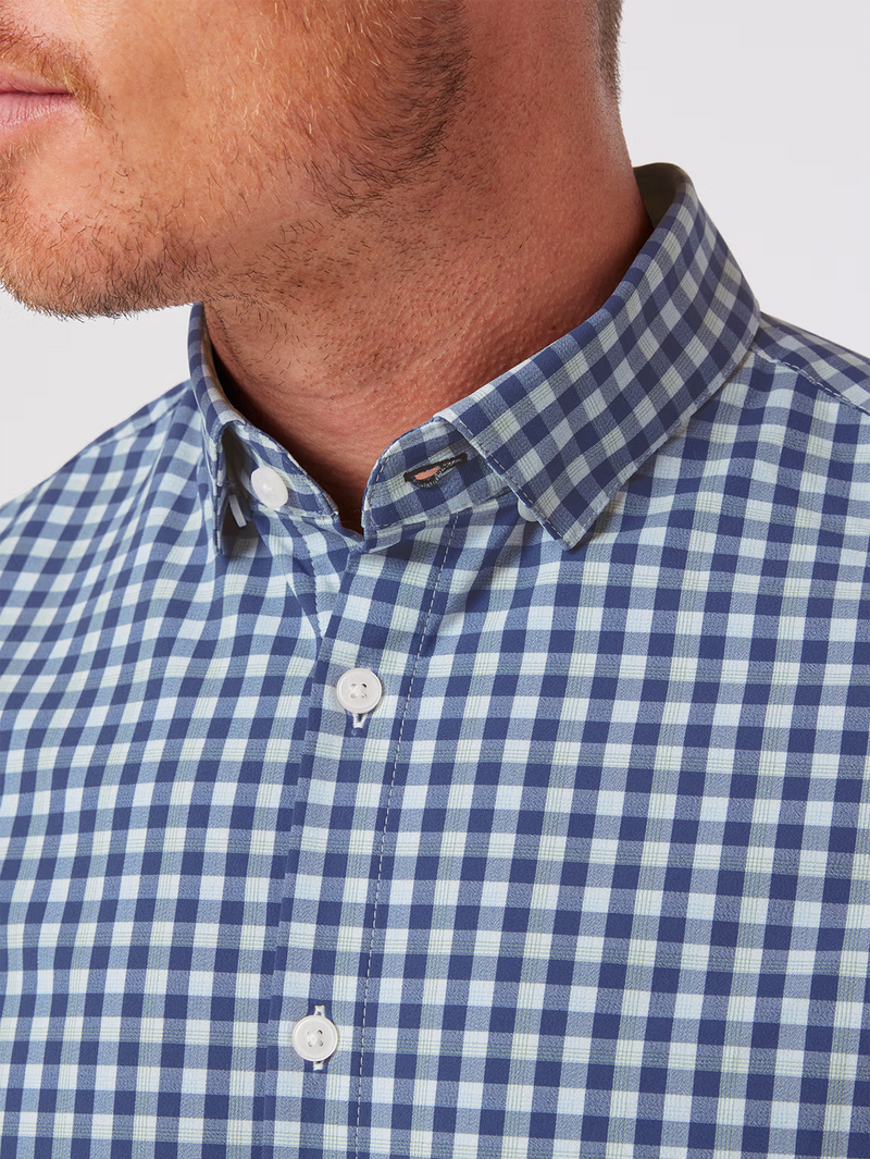 Leeward No Tuck Dress Shirt in Coastal Fjord Todos Plaid