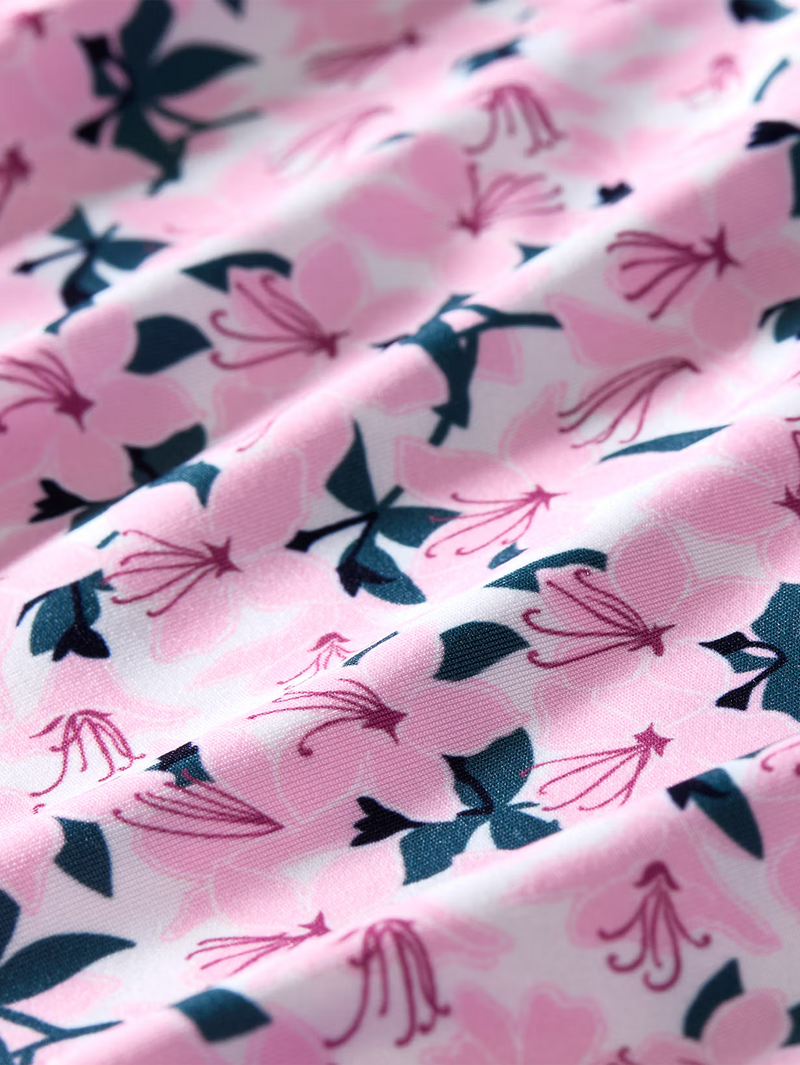 Versa Short Sleeve Polo in Pink Azaleas