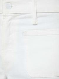 MOTHER Patch Pocket Mid Rise Maven Ankle Jean in Totally Innocent - 6