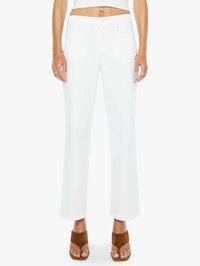 Patch Pocket Mid Rise Maven Ankle Jean in Totally Innocent