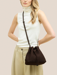 Gramercy Medium Bucket in Chocolate by NAGHEDI - View 2