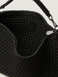NAGHEDI Porto Medium Half-Moon Bag in Onyx - 2
