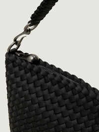 NAGHEDI Porto Medium Half-Moon Bag in Onyx - 3