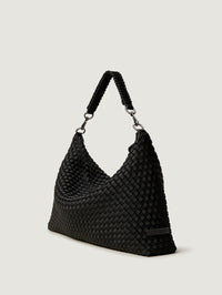 NAGHEDI Porto Medium Half-Moon Bag in Onyx - 4