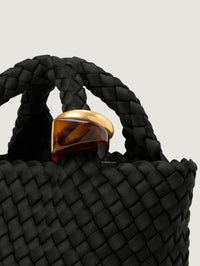 NAGHEDI ST. BARTHS PETIT TOTE BEADS IN ONYX - 2