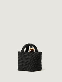 NAGHEDI ST. BARTHS PETIT TOTE BEADS IN ONYX - 4