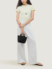 NAGHEDI ST. BARTHS PETIT TOTE BEADS IN ONYX - 6