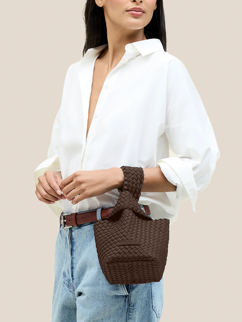 Kyoto Clutch Bag in Chocolate