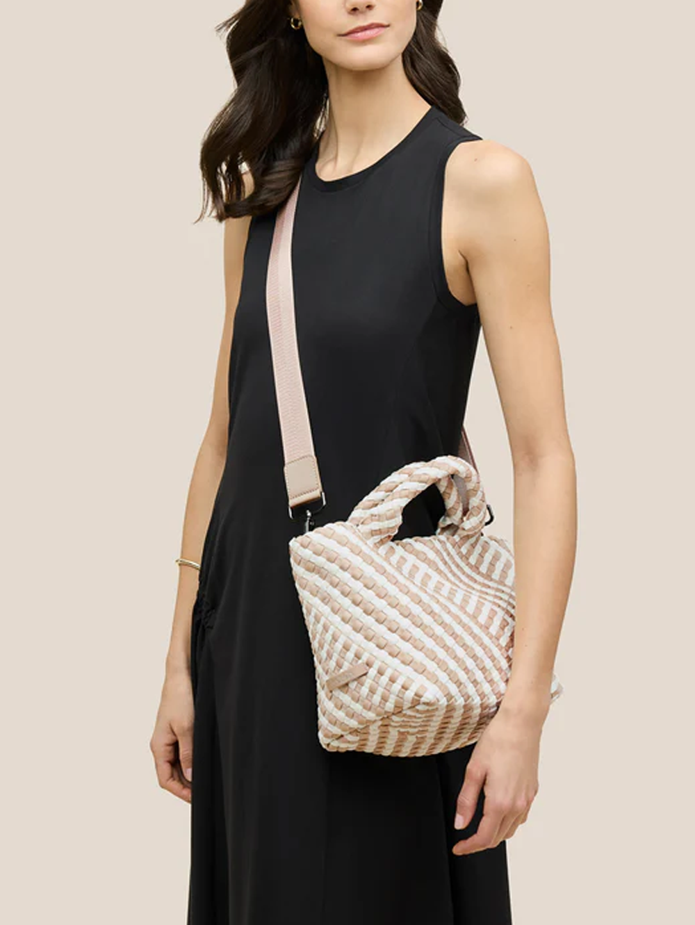 St. Barths Small Tote Striped Geo in Mykonos