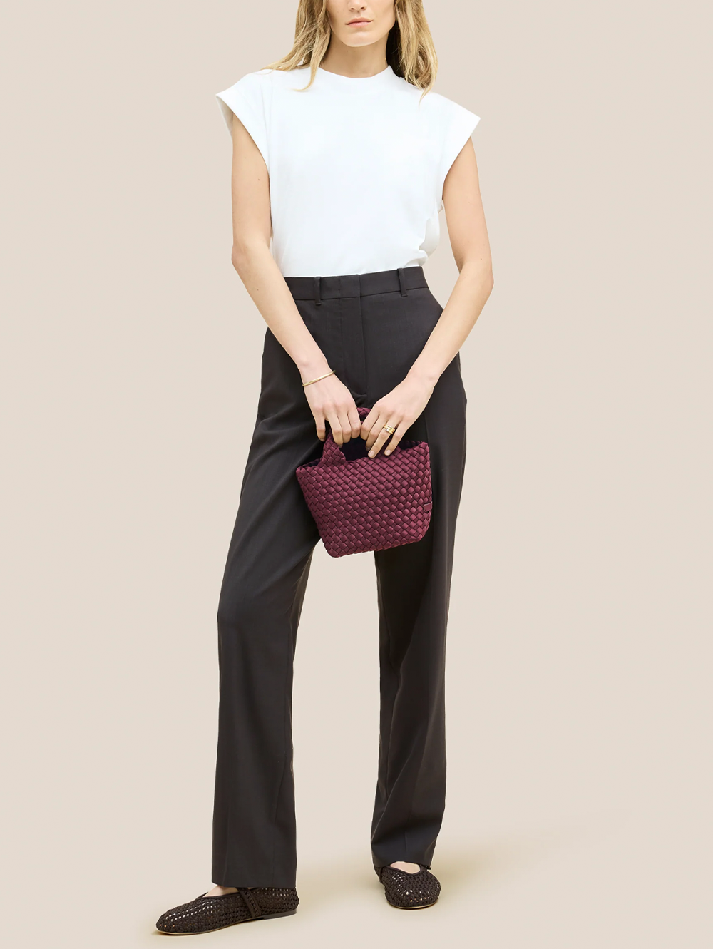 St. Barths Petit Tote Rope in Bordeaux