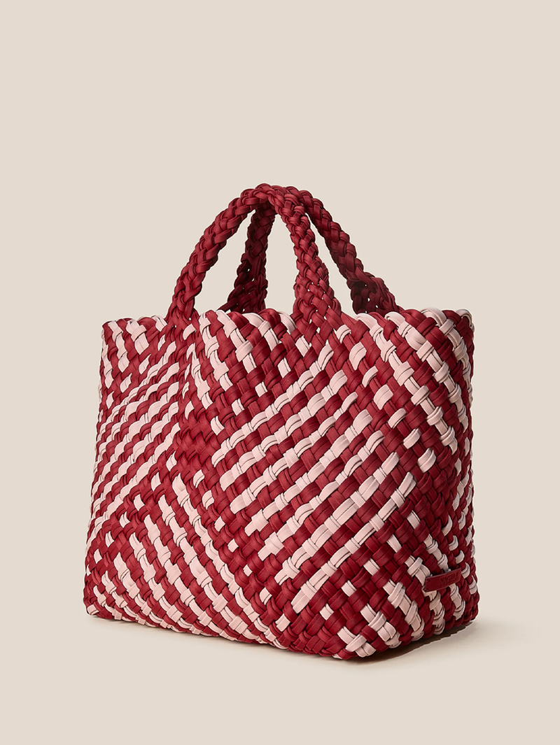 St. Barths Medium Tote Double Weave in Lychee