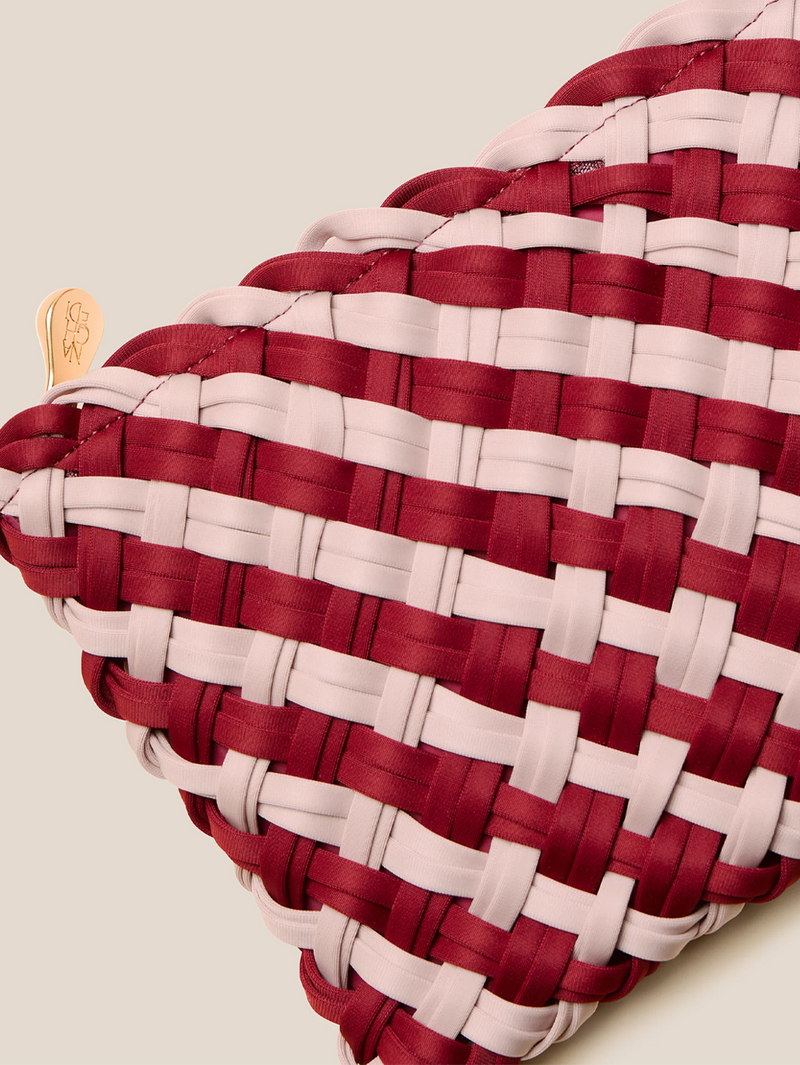 St. Barths Medium Tote Double Weave in Lychee