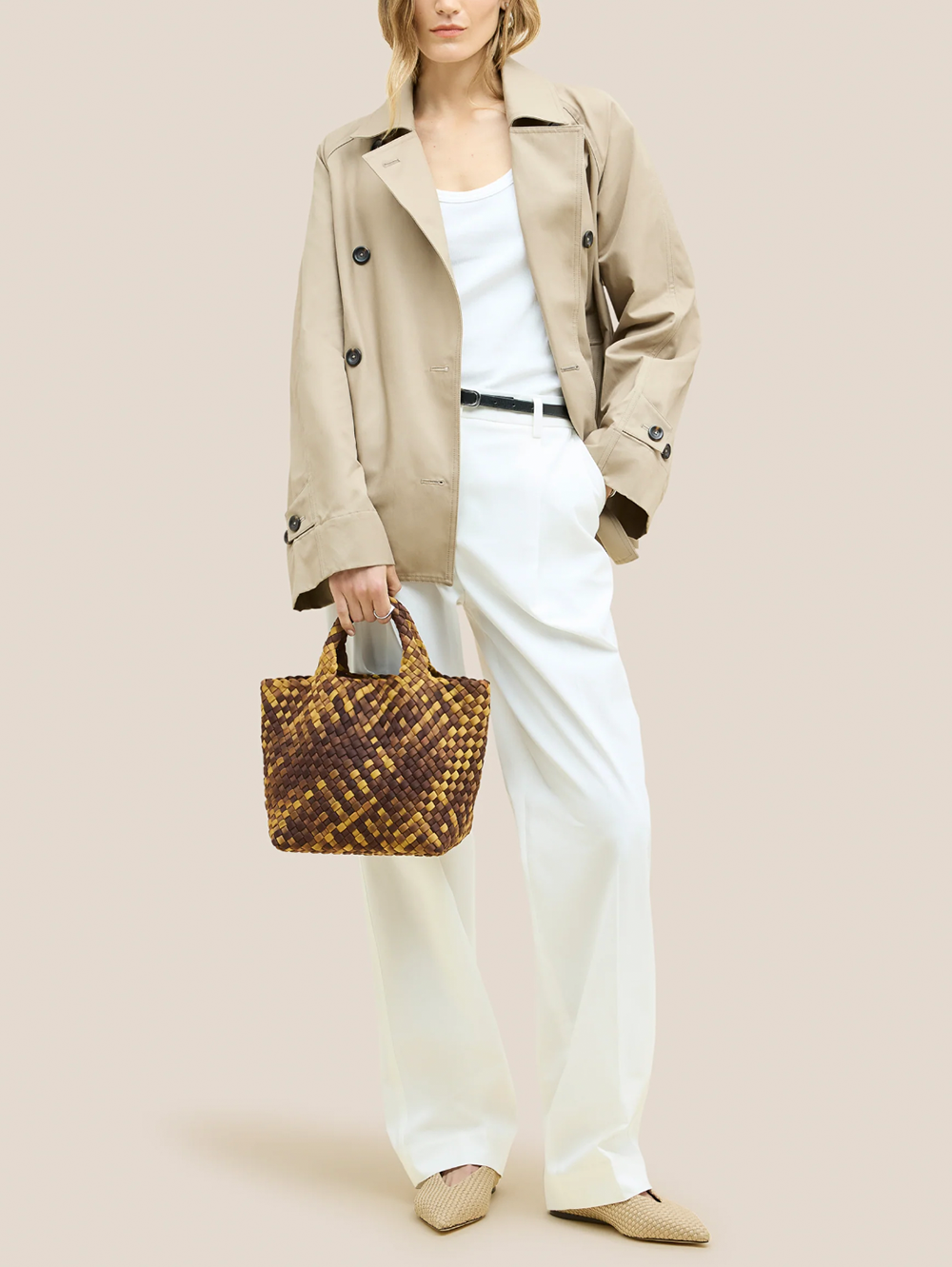 St. Barths Small Tote Watercolor in Tortoiseshell