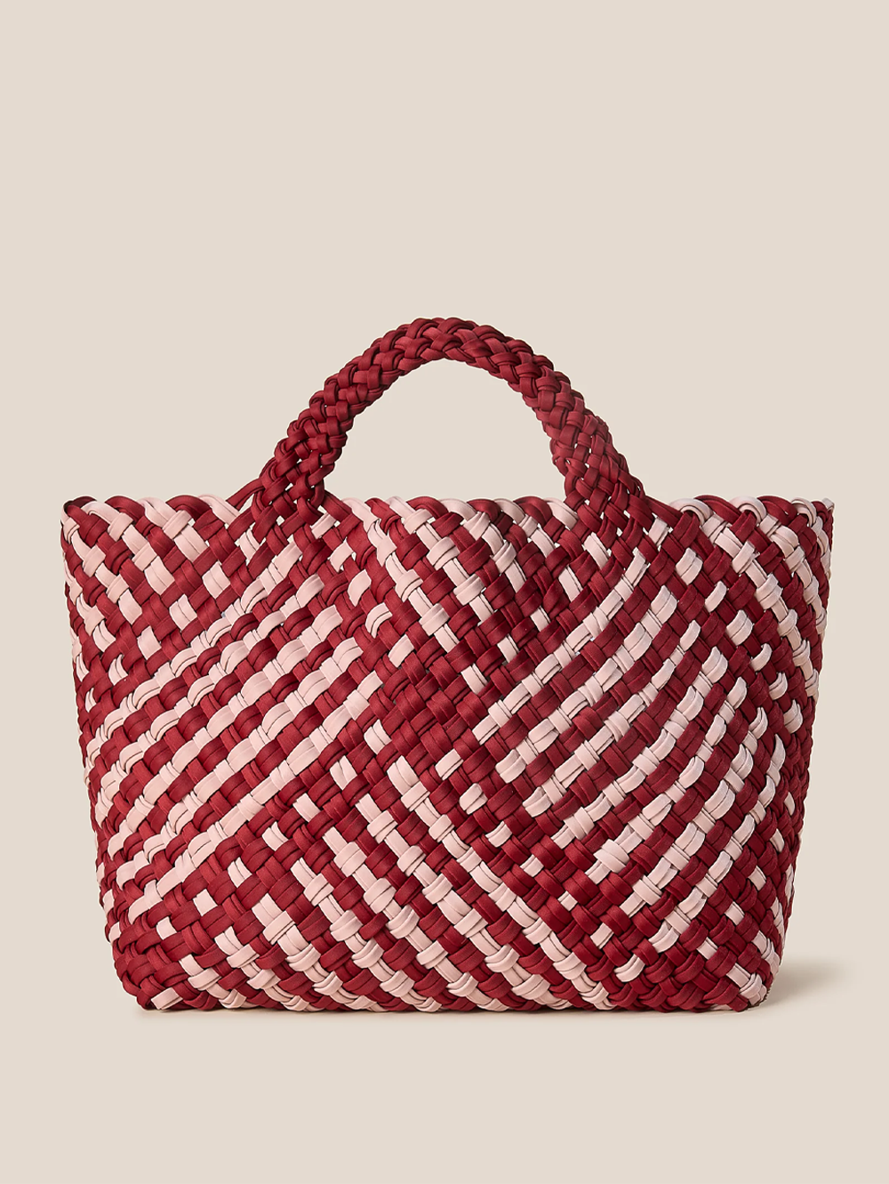 St. Barths Medium Tote Double Weave in Lychee