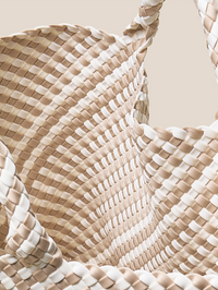 St. Barths Large Tote Striped Geo in Mykonos