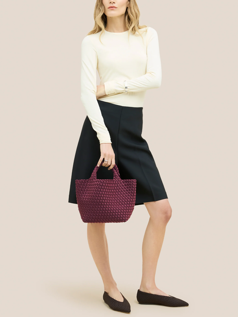 St. Barths Small Tote in Bordeaux