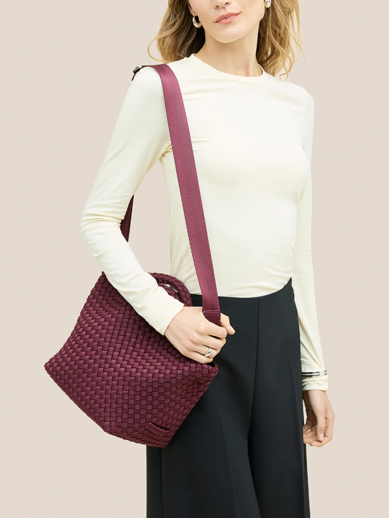 St. Barths Small Tote in Bordeaux