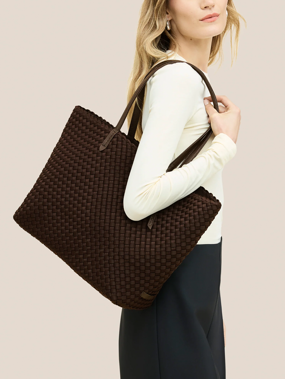 Jetsetter Small Tote in Chocolate