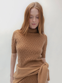 Cableknit Mock Neck by NAKED CASHMERE ART DEPARTMENT - View 5