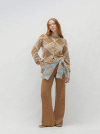 NAKED CASHMERE ART DEPARTMENT MOHAIR CARDIGAN in HAYSTACK MULTI – Image 1