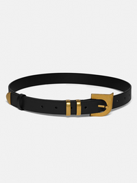 NANUSHKA Ryker Belt in Black in Black – Image 1