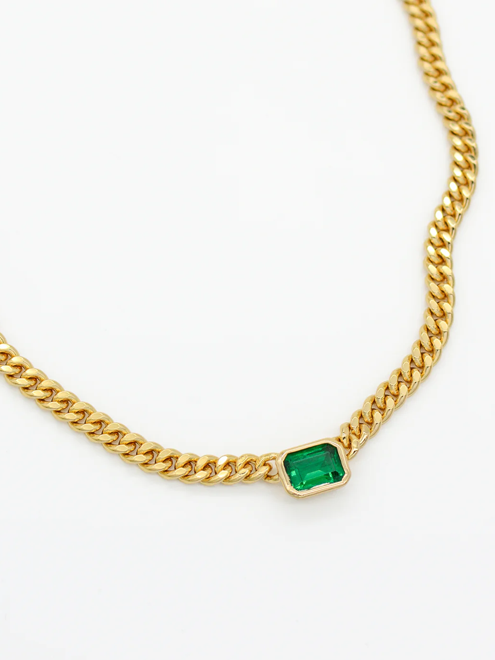 Emerald Manhattan Chain Choker