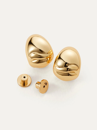 Nelle Hoops in High Polish Gold