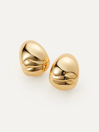 Nelle Hoops in High Polish Gold