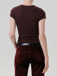 Nello Tee in Heather Mahogany