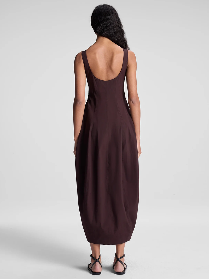 Veda Stretch Cotton Midi Dress