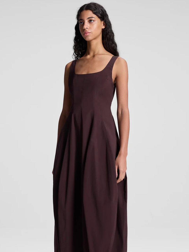 Veda Stretch Cotton Midi Dress