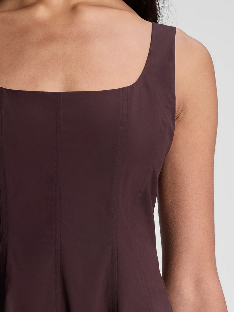 Veda Stretch Cotton Midi Dress