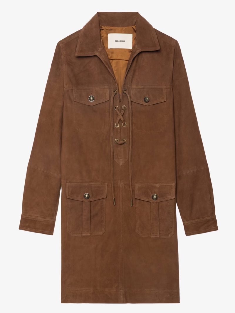 Remacha Suede Leather Dress