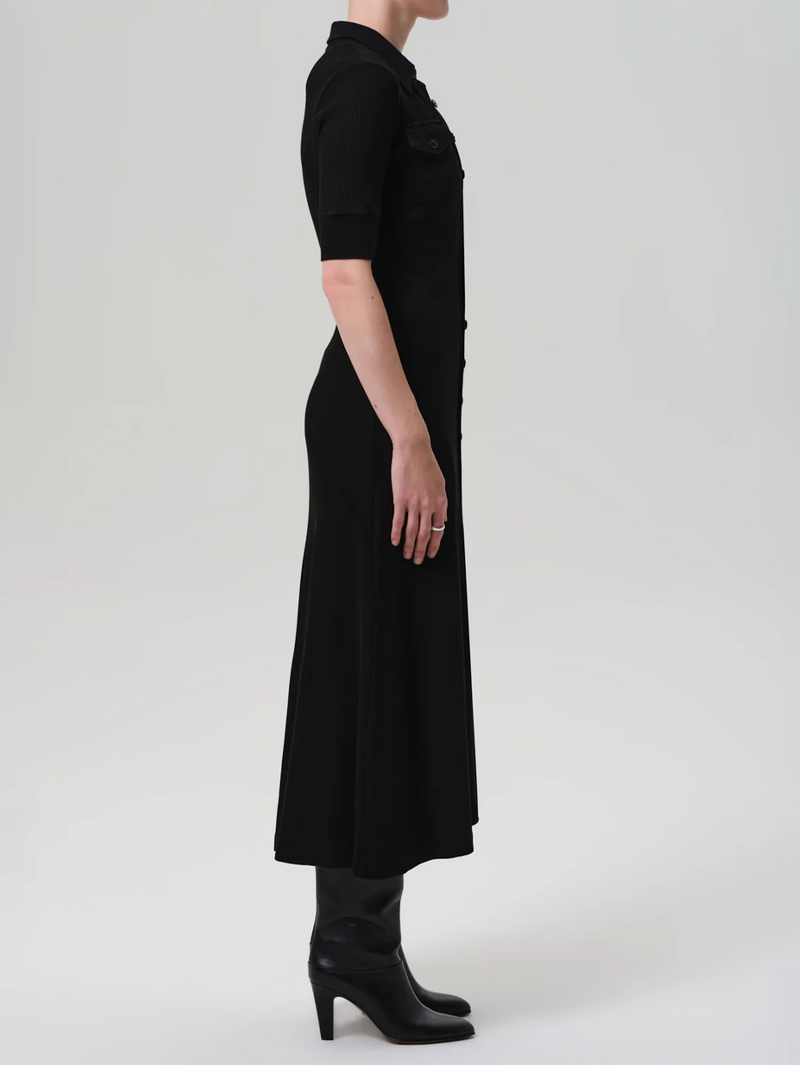 Amina Polo Dress In Black